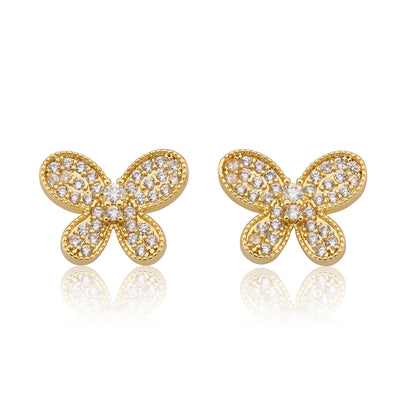 LMTS Classic! Pave Butterfly Stud Earring