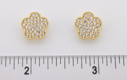 LMTS Classic! Pave Flower Stud Earring