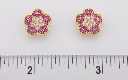 LMTS Classic! Pave Flower Stud Earring