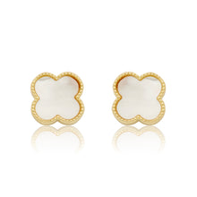 LMTS Classic! Mother Of Pearl Clover Stud Earring