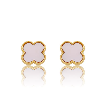 LMTS Classic! Mother Of Pearl Clover Stud Earring