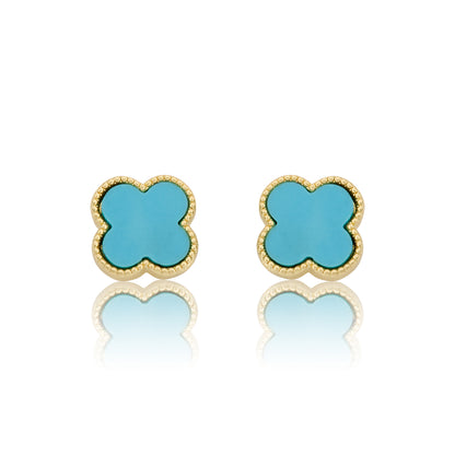 LMTS Classic! Mother Of Pearl Clover Stud Earring