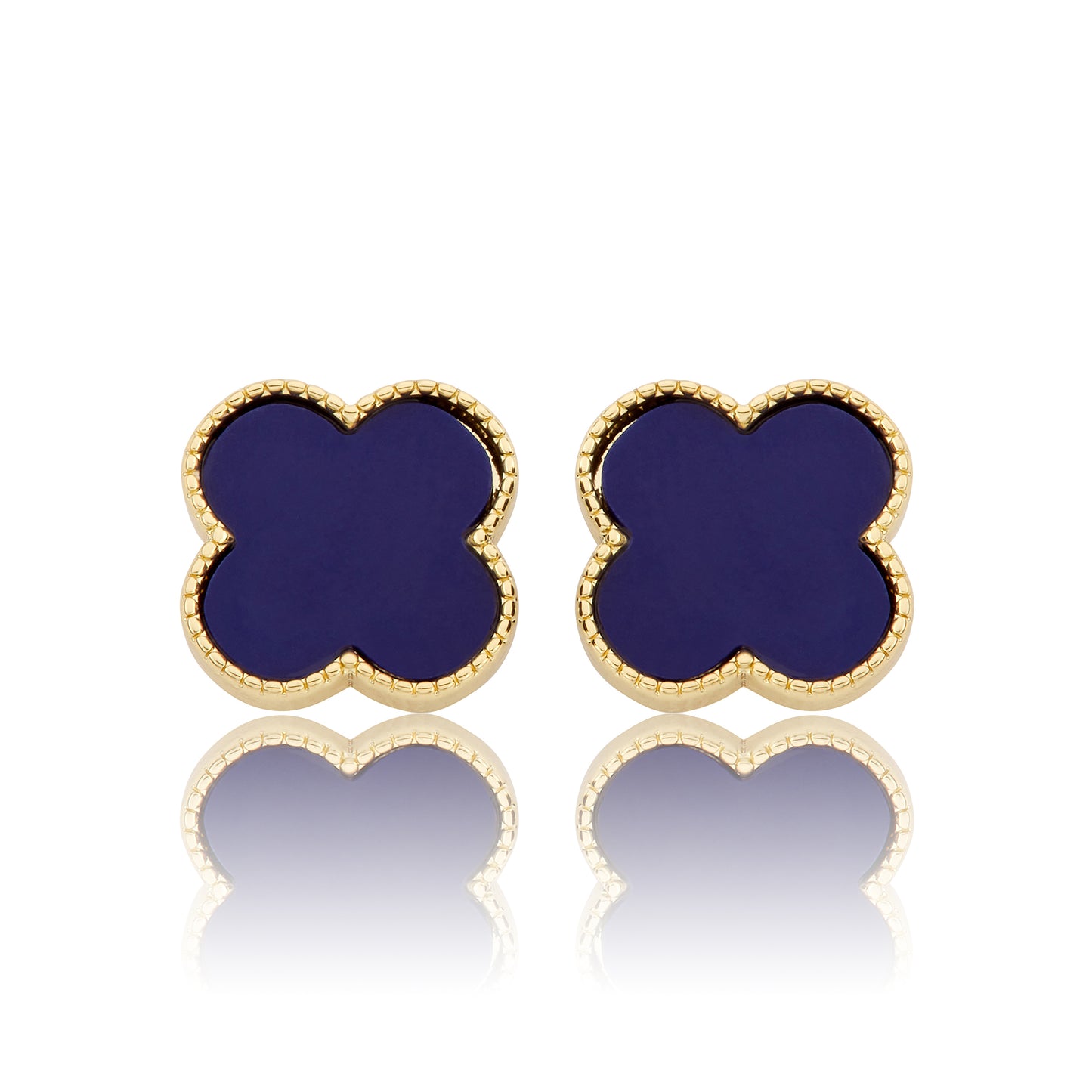 LMTS Classic! Mother Of Pearl Large Clover Stud Earring