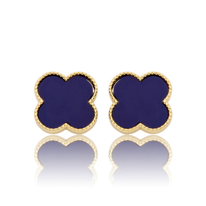 LMTS Classic! Mother Of Pearl Large Clover Stud Earring