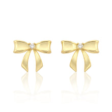 LMTS Classic! 14k Gold Plated Bow Stud Earring