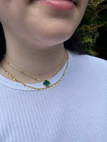 14K Gold Plated Link & Small Disc Dangles Necklace Wholesale