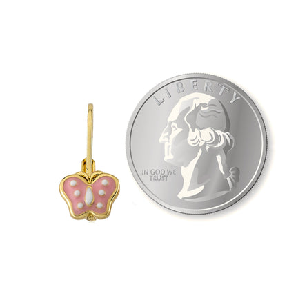 Polka Dot Butterfly Earring