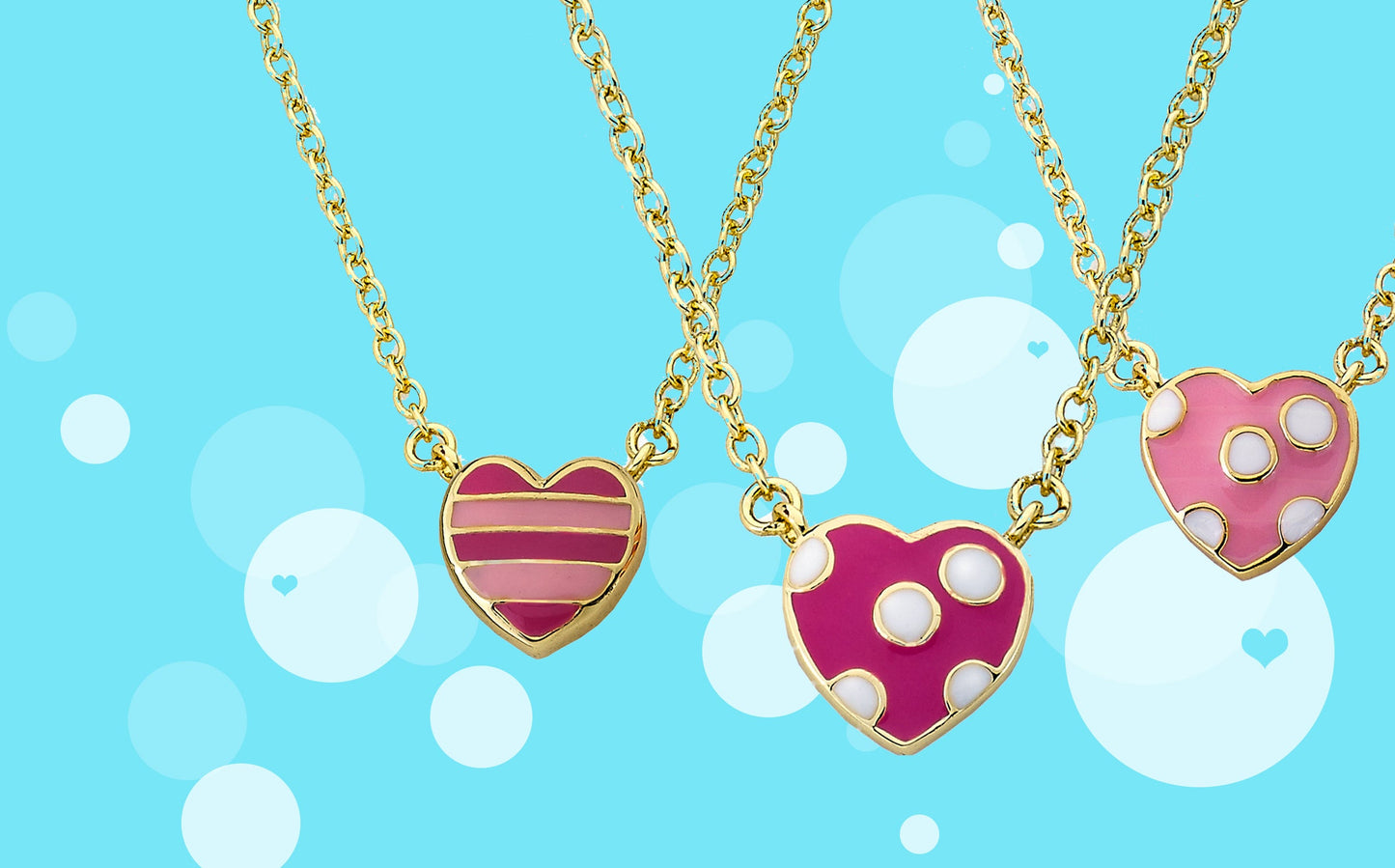 Polka Dot Heart Necklace Wholesale