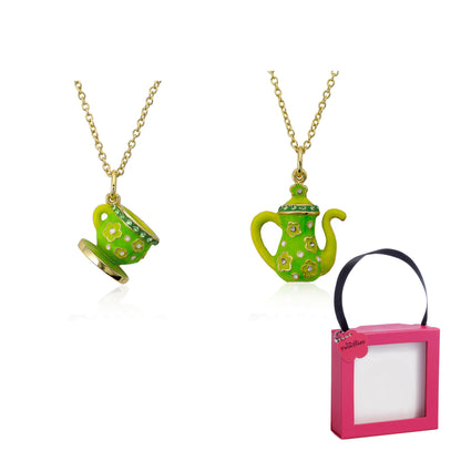 Crystal Tea Pot Necklace Wholesale