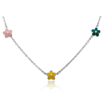 Triple Flower Necklace Wholesale