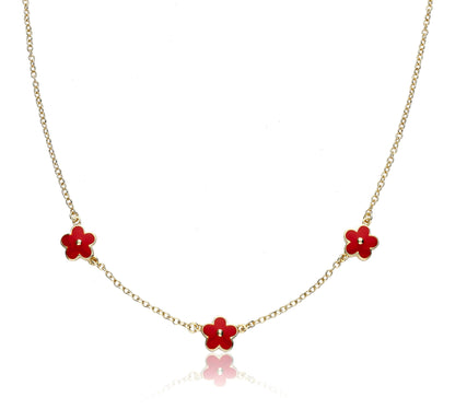 Triple Flower Necklace Wholesale