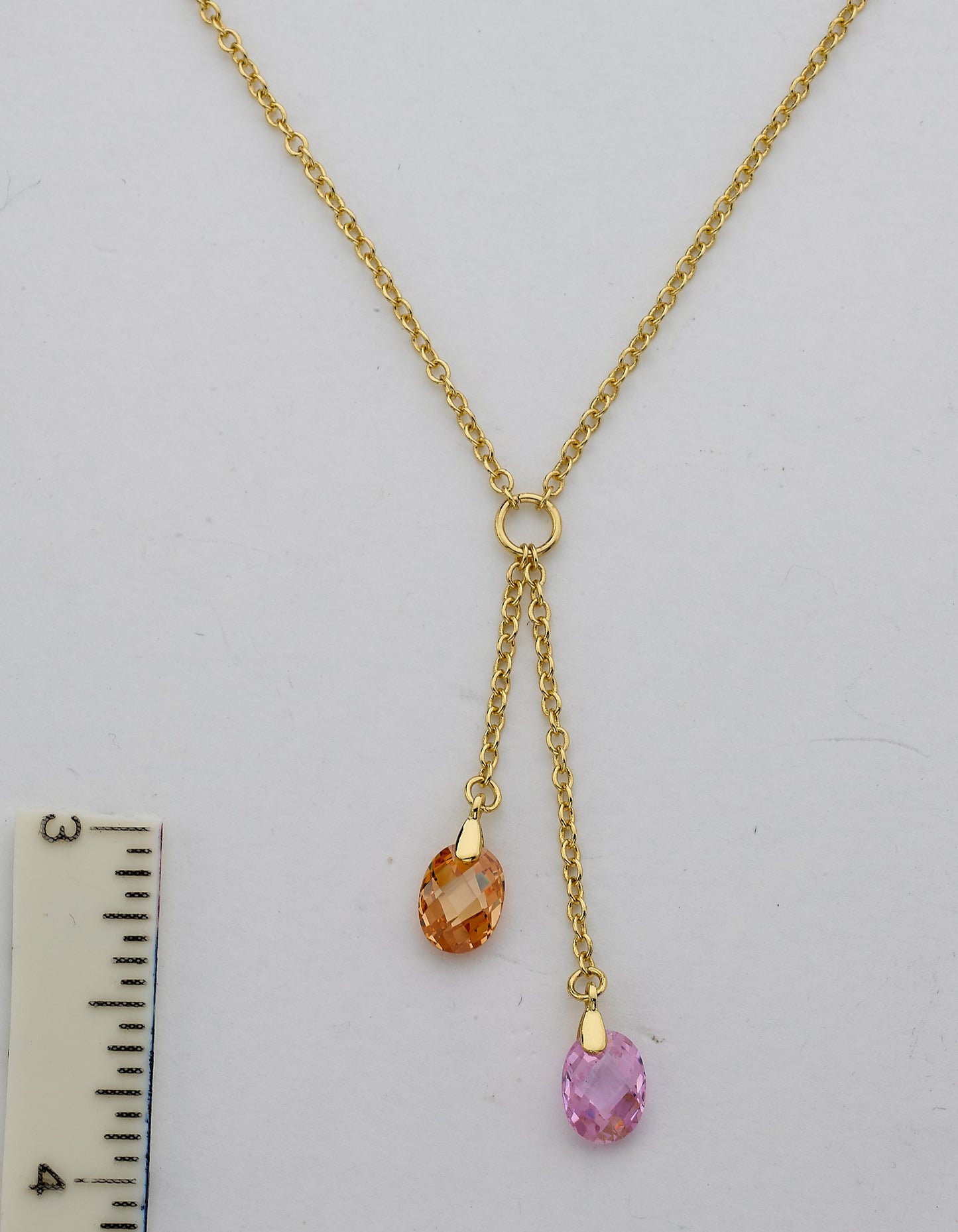 Crystal Drop Lariat Necklace Wholesale
