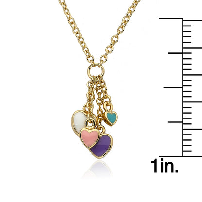 Heart Cluster Dangle Necklace Wholesale