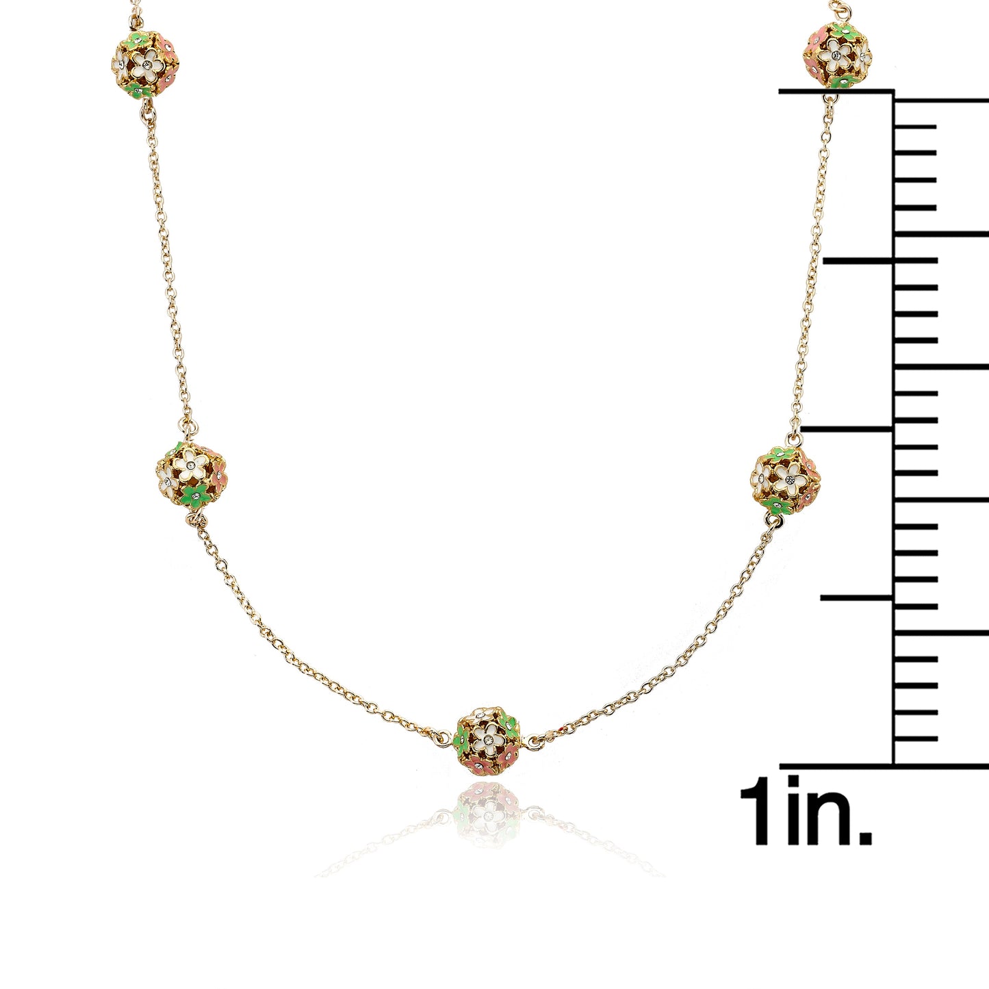 Pastel Flower Balls Necklace Wholesale