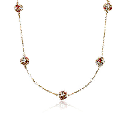 Pastel Flower Balls Necklace Wholesale
