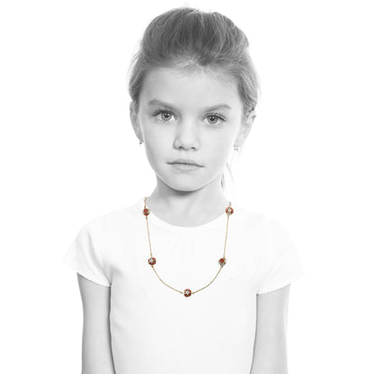Pastel Flower Balls Necklace Wholesale