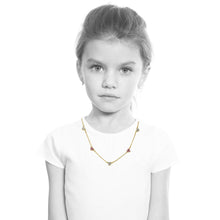 Crystal Hearts Station Necklace Wholesale