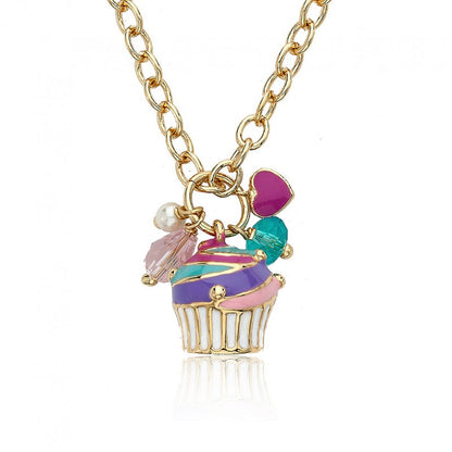 Swirl Cupcake Cluster Charm Necklace Wholesale