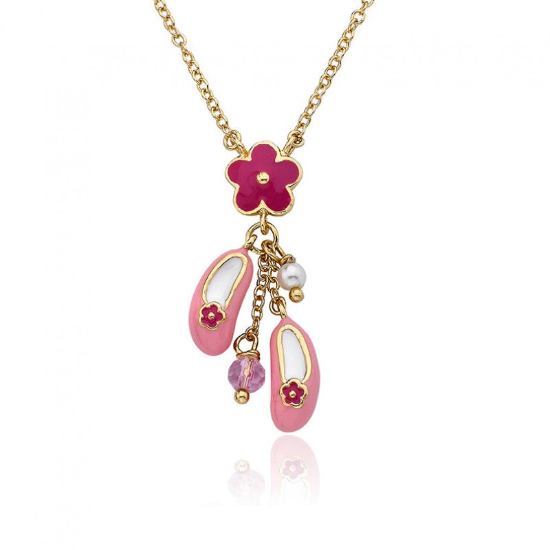 Ballet Shoe Cluster Necklace Wholesale
