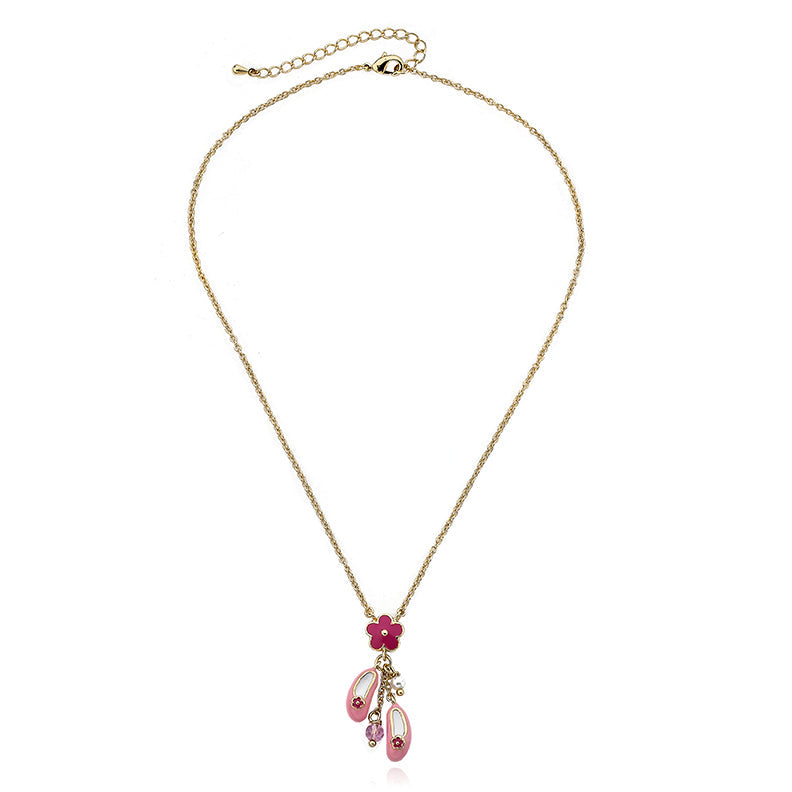 Ballet Shoe Cluster Necklace Wholesale