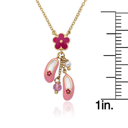 Ballet Shoe Cluster Necklace Wholesale