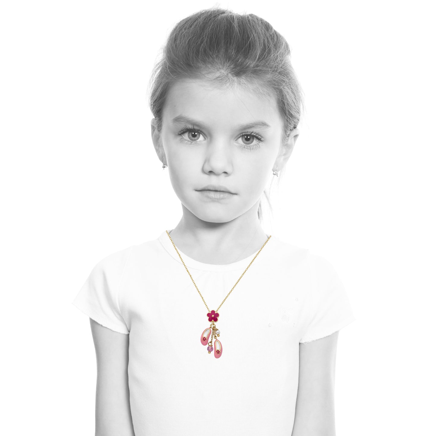 Ballet Shoe Cluster Necklace Wholesale