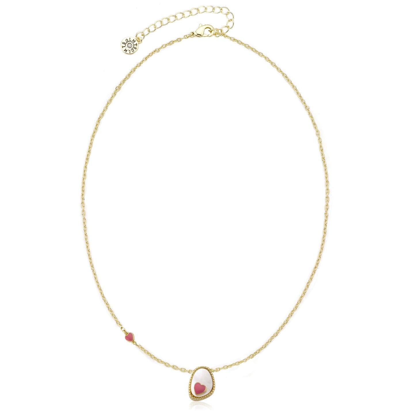 Mother Of Pearl Heart Necklace Wholesale