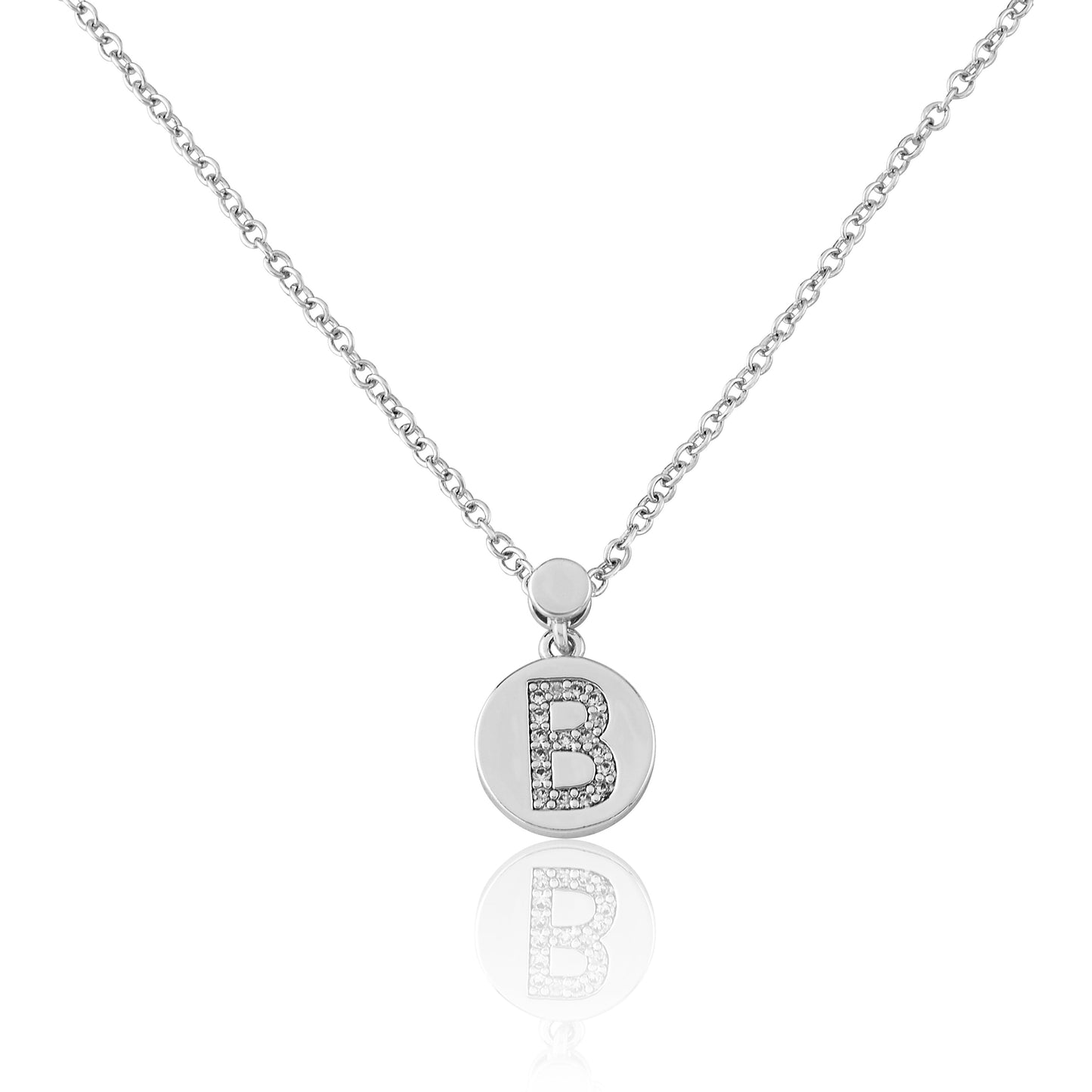 LMTS Classic! Initial Disc Pendant Necklace Wholesale
