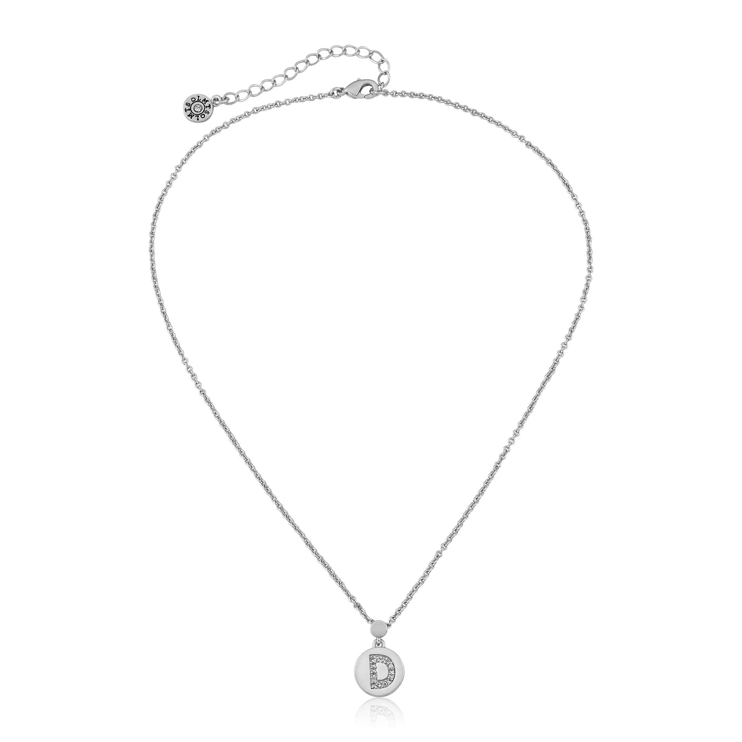 LMTS Classic! Initial Disc Pendant Necklace Wholesale