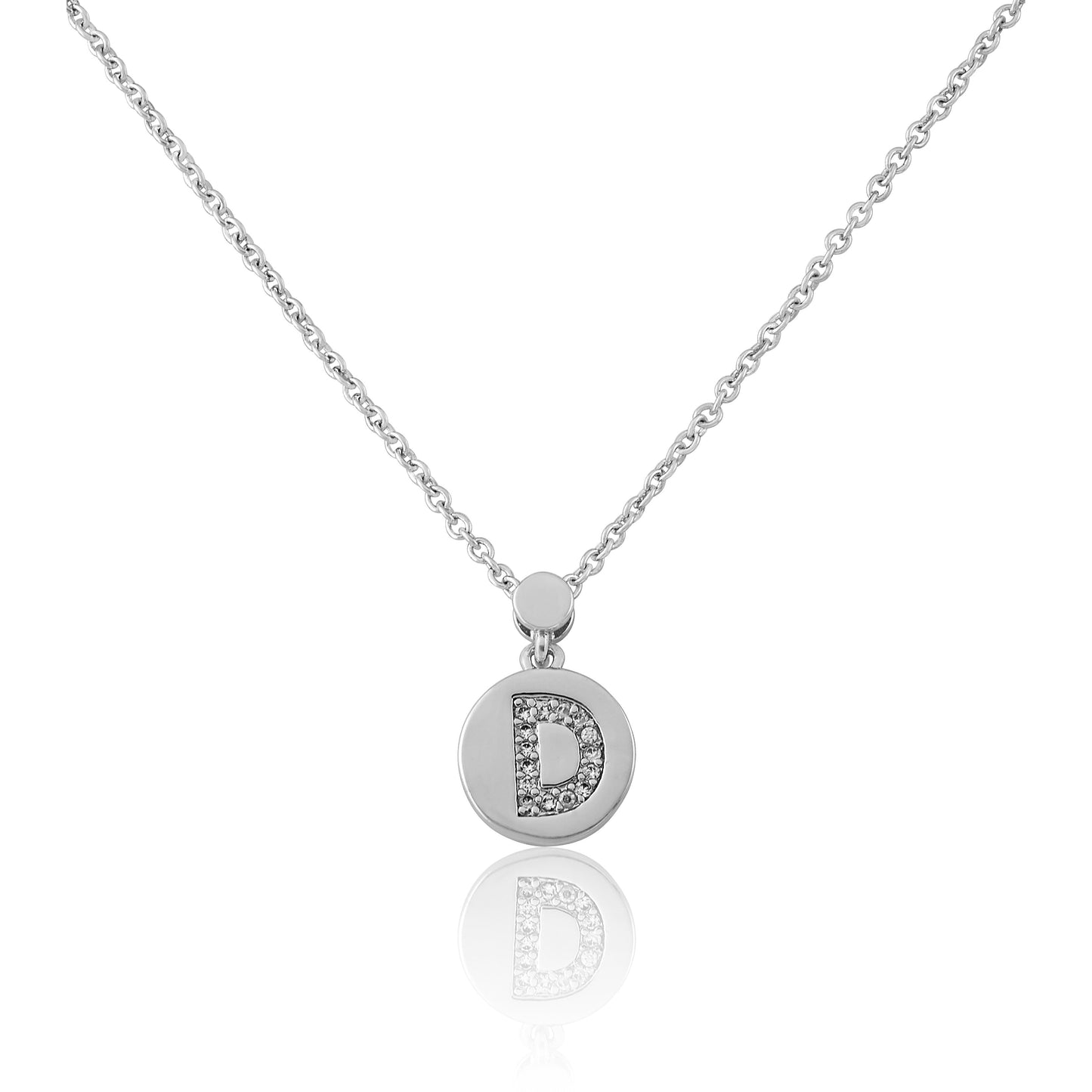 LMTS Classic! Initial Disc Pendant Necklace Wholesale