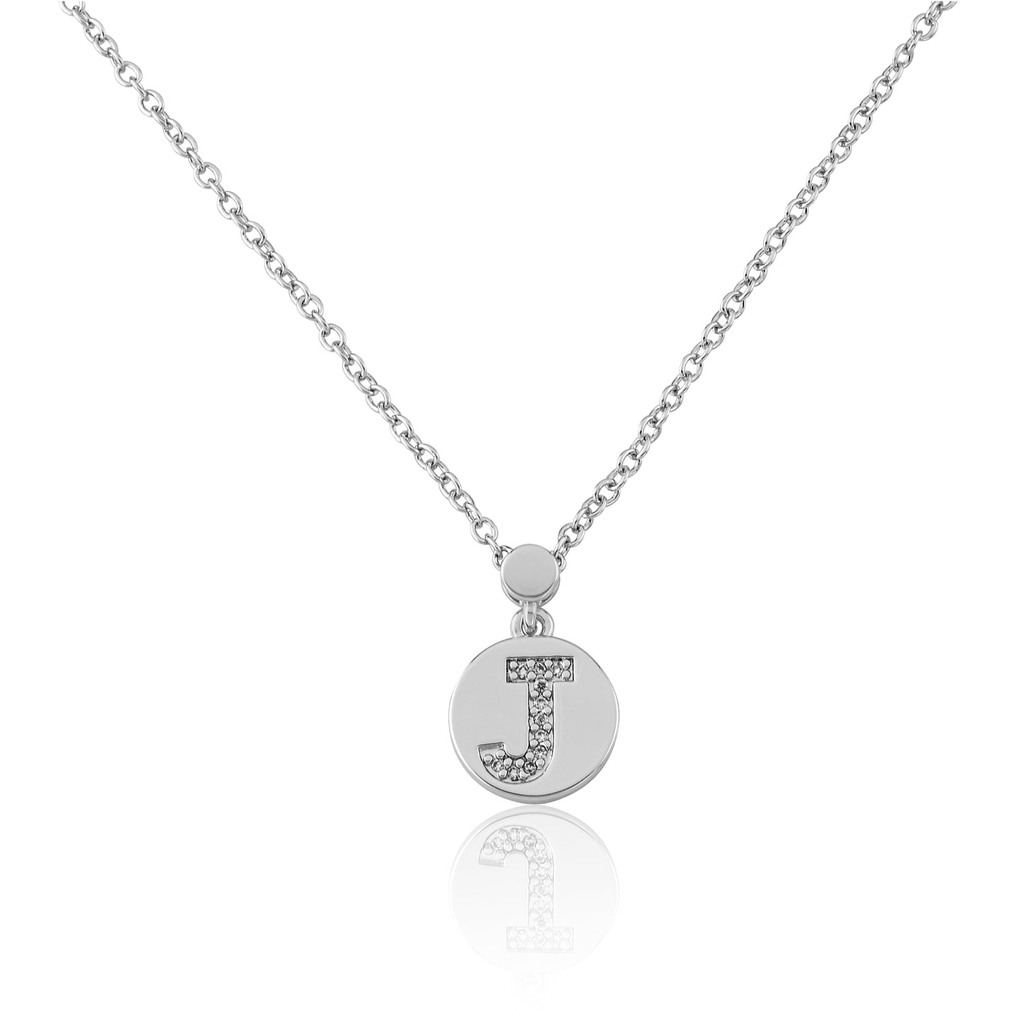 LMTS Classic! Initial Disc Pendant Necklace Wholesale
