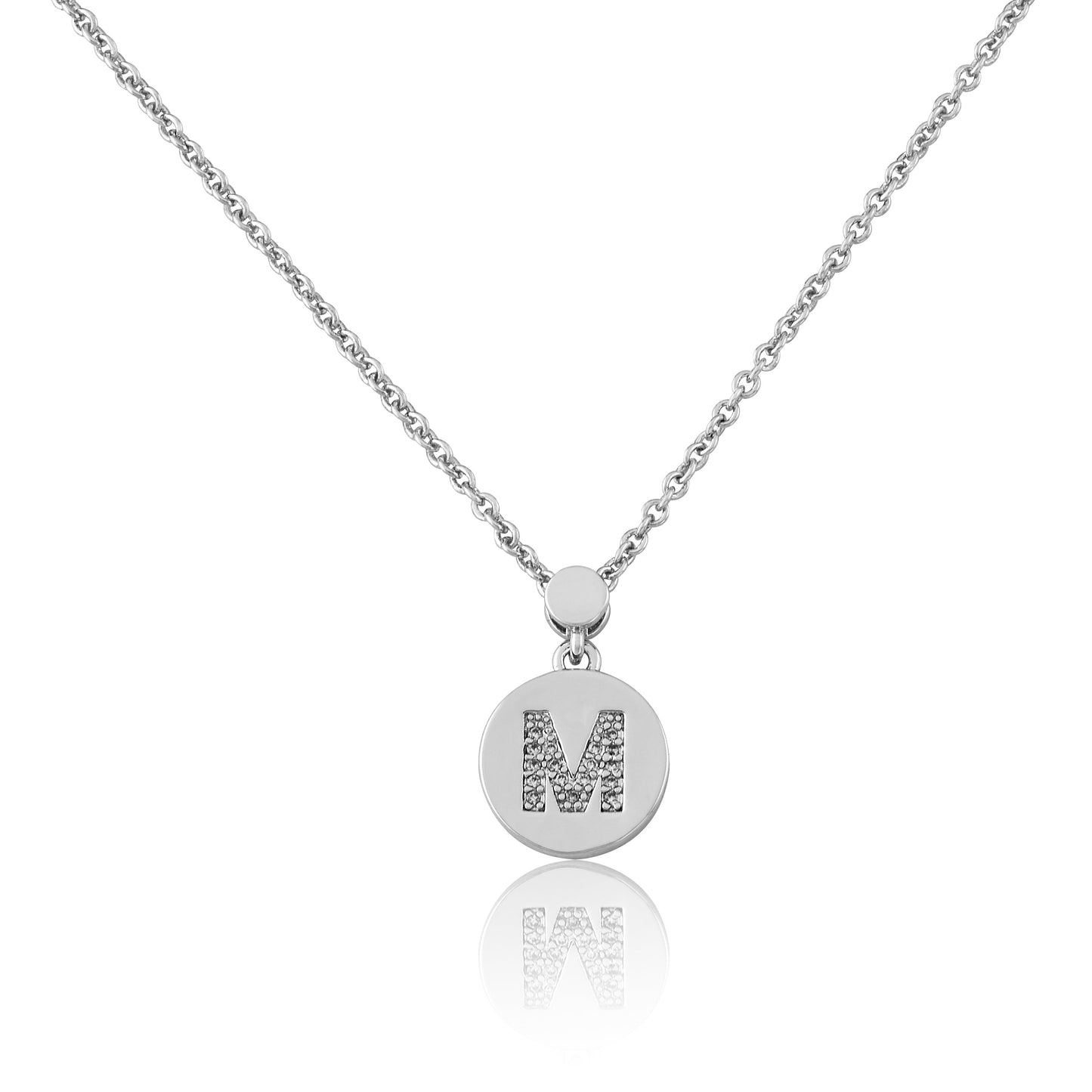 LMTS Classic! Initial Disc Pendant Necklace Wholesale