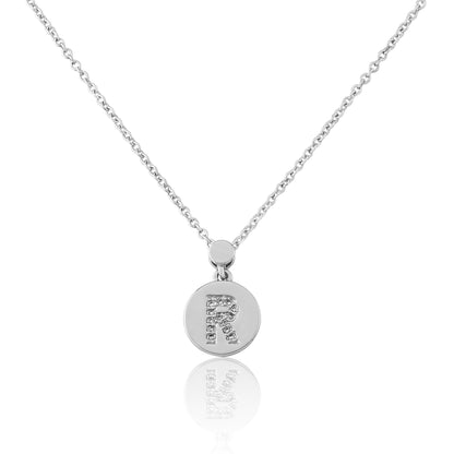 LMTS Classic! Initial Disc Pendant Necklace Wholesale