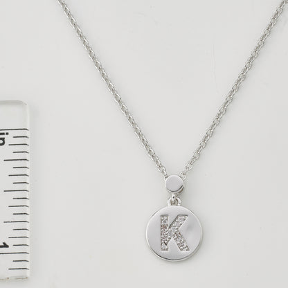 LMTS Classic! Initial Disc Pendant Necklace