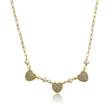 Micro Pave Heart Necklace