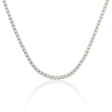 14k Gold  Plated 2mm Cz Tennis Necklace Wholesale