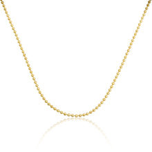 14K Gold Plated 1.2mm Diamond Cut Bead Chain Wholesale