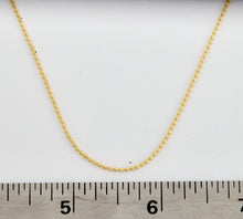 14K Gold Plated 1.2mm Diamond Cut Bead Chain Wholesale