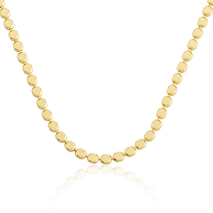 14K Gold Plated Diamond Cut Mini Discs Chain