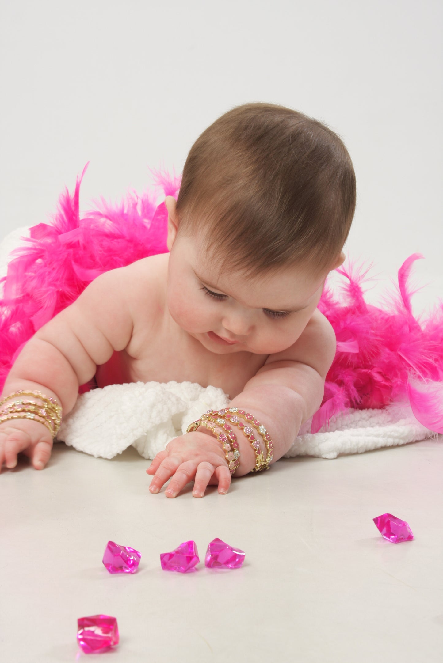 Crystal Heart Bangle