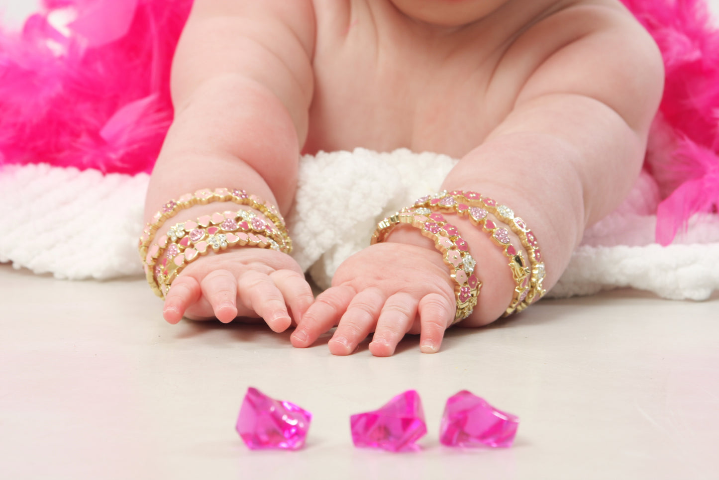 Crystal Heart Bangle