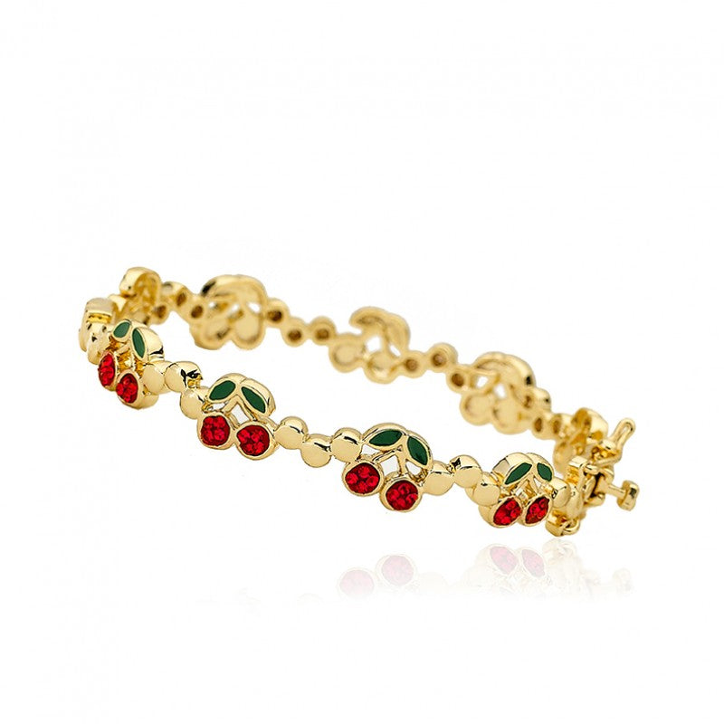 Crystal Cherry Bangle