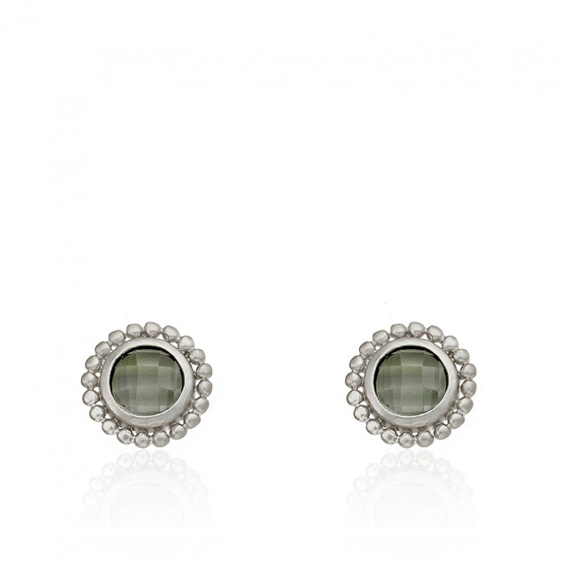 ARCTIC MIST Briolet Stud Earrings