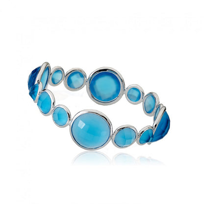 ARCTIC MIST Large Round Stones Bangle