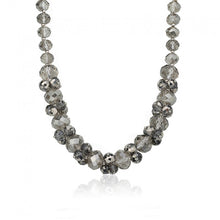 AVANT-GARDE Clear Faceted Glass Necklace