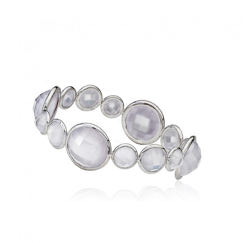 ARCTIC MIST Large Round Stones Bangle