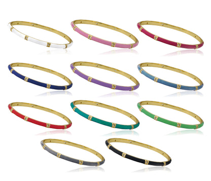 Stackable Stunners Enamel Bangle