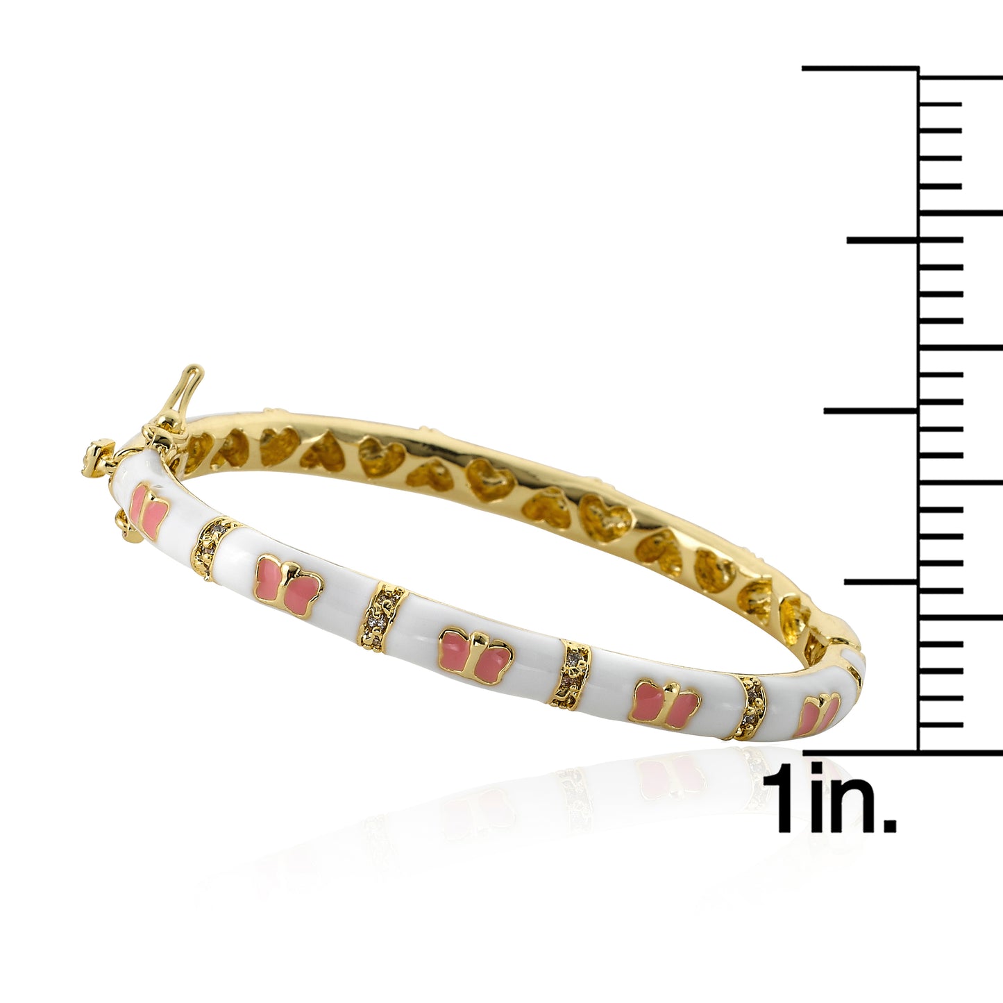 Enamel Butterfly Bangle