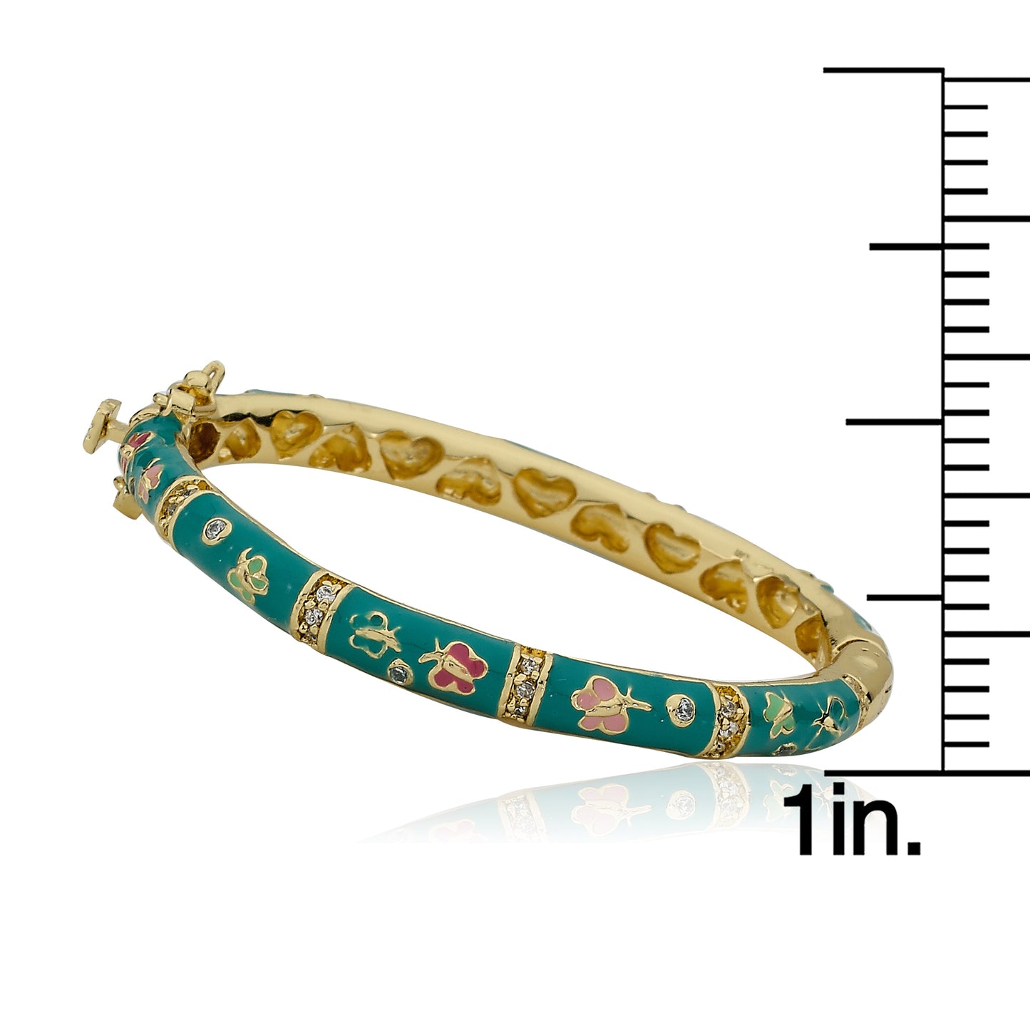 Enamel Butterfly Bangle