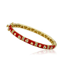 Enamel Heart Bangle